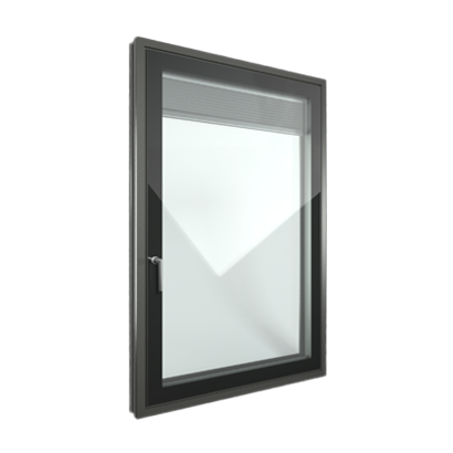 Infissi in alluminio nero