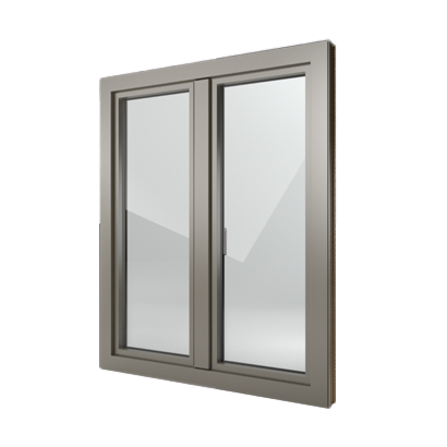 Infissi in PVC-Alluminio grigio